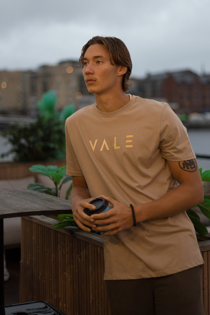 VALE T-paita unisex ruskea