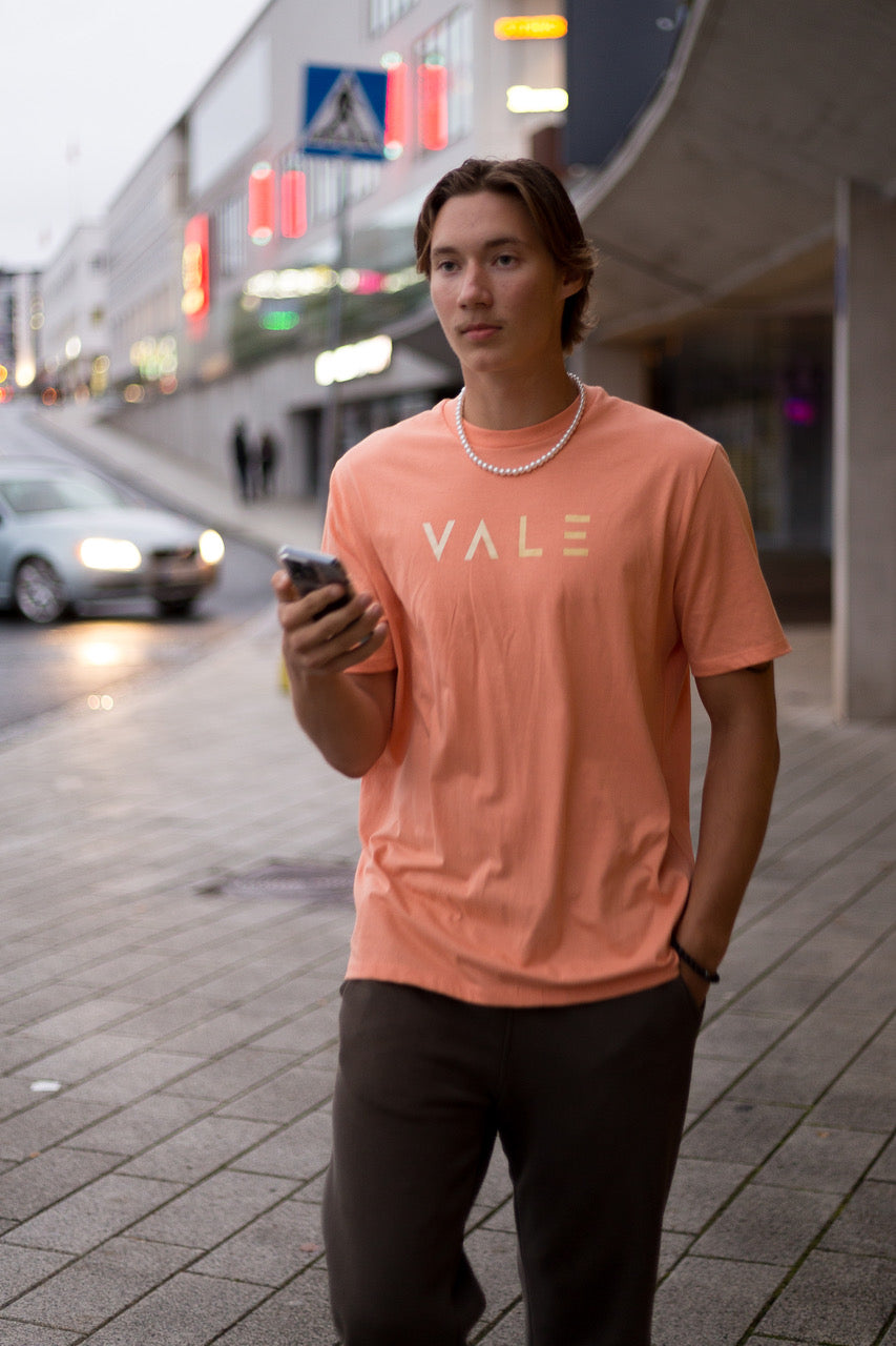 VALE T-paita unisex "peach"