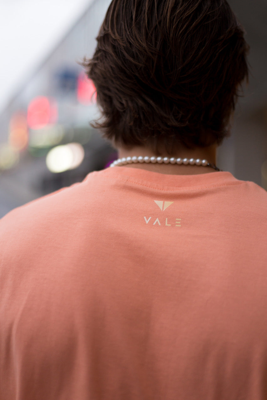 VALE T-paita unisex "peach"