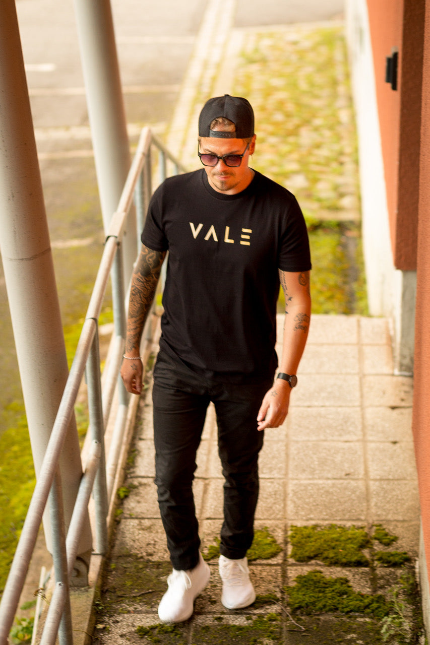 VALE Vida unisex T-paita musta