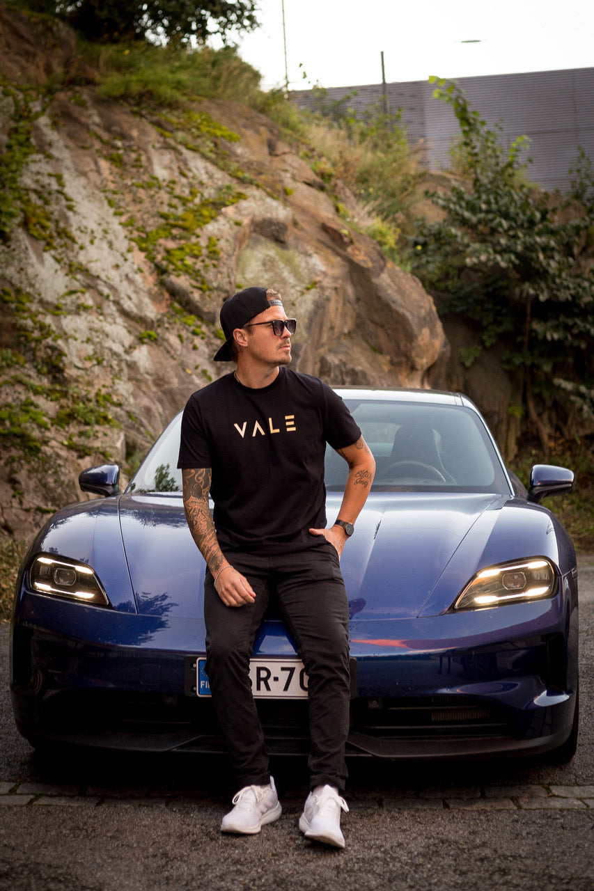 VALE Vida unisex T-paita musta