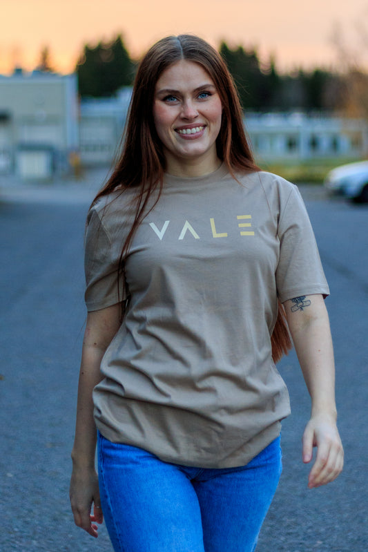 VALE T-paita unisex ruskea