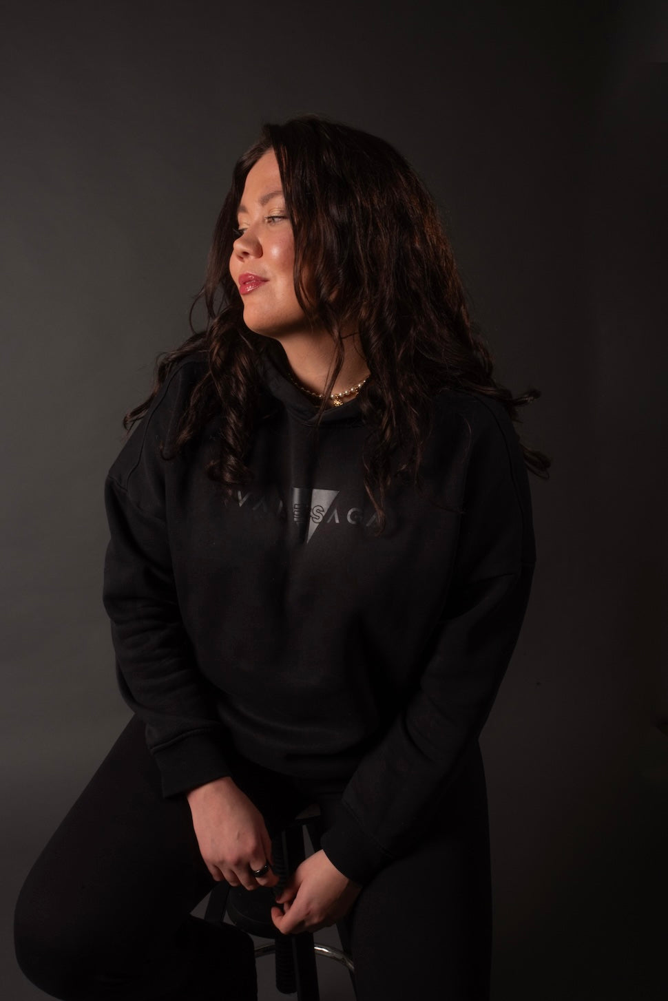 VALESAGA Poder overzize huppari